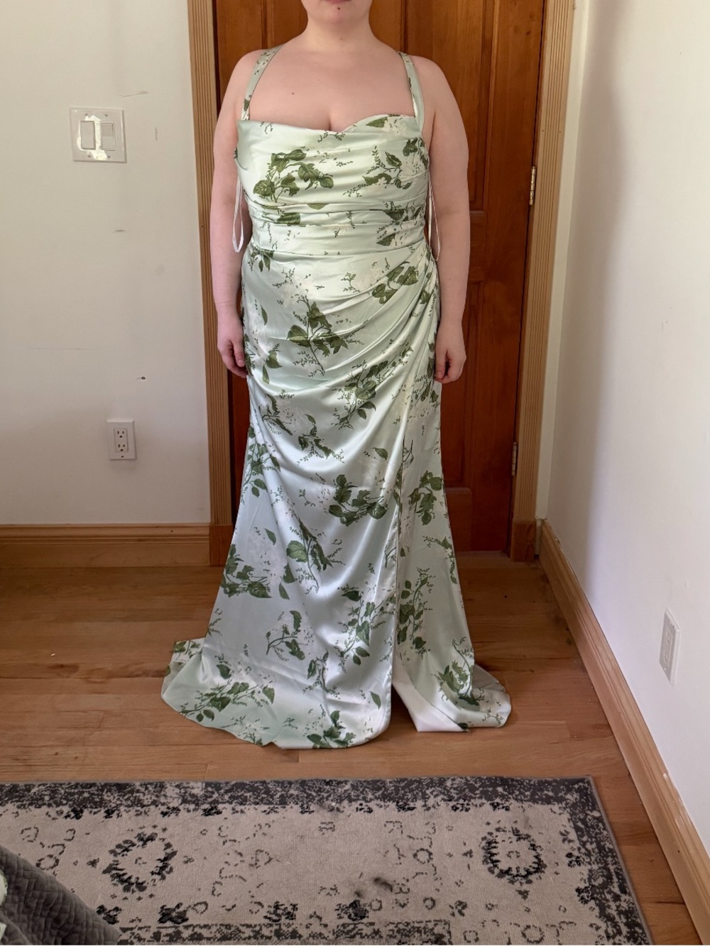 AW Bridal Shauna Dress, Sage Floral, size 16